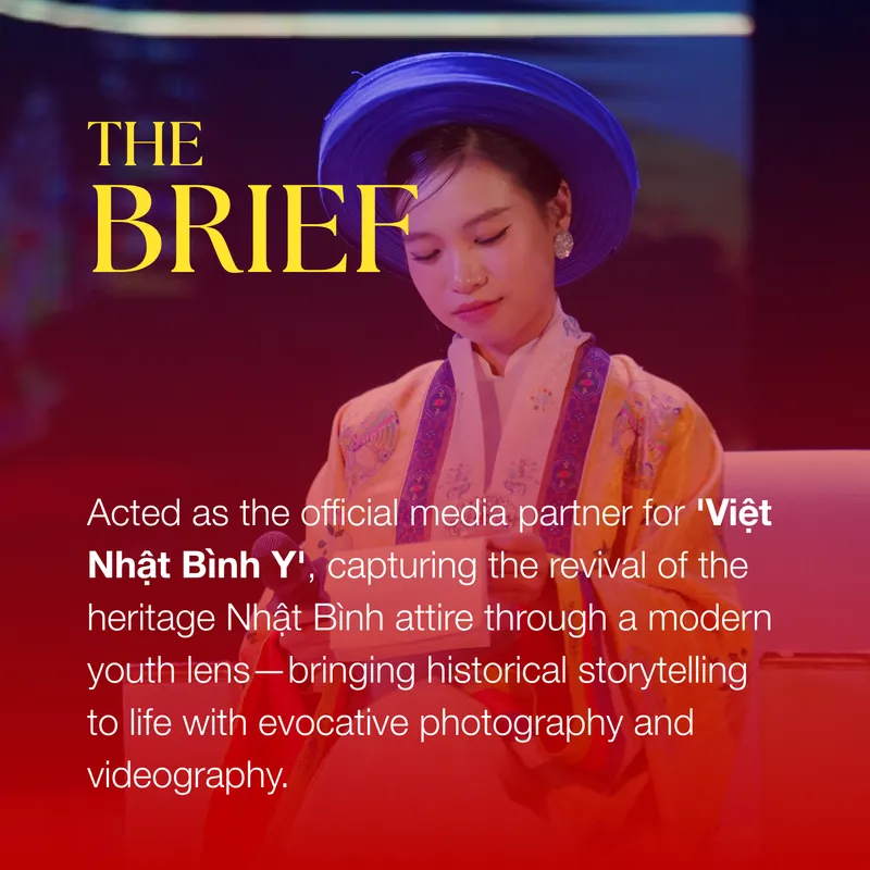 The Brief — ONVO Lab as official media partner for Việt Nhật Bình Y, capturing the revival of the heritage Nhật Bình attire through a modern youth lens